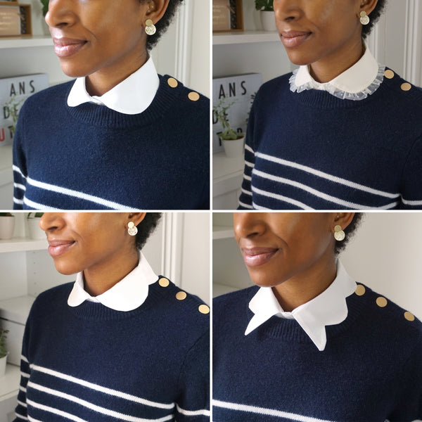 Les Claudinettes - 4 patrons de cols amovibles (34-56)