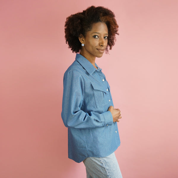 Elva shirt pattern (34-52)