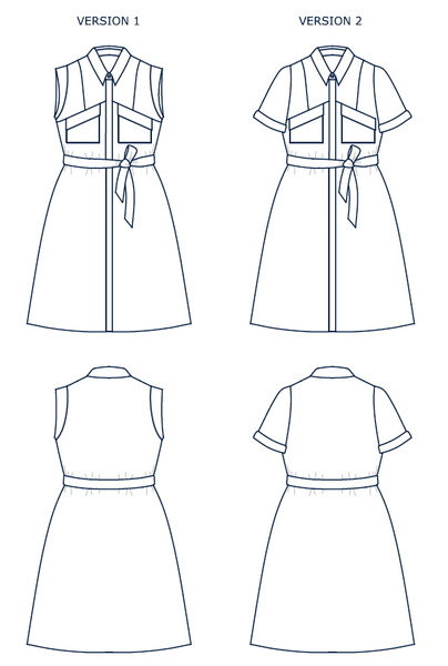 Gemini dress pattern (34-52)