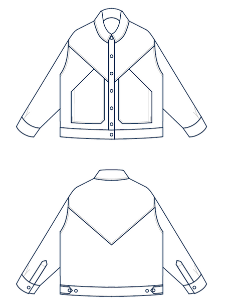 Abysse jacket pattern (34-52)