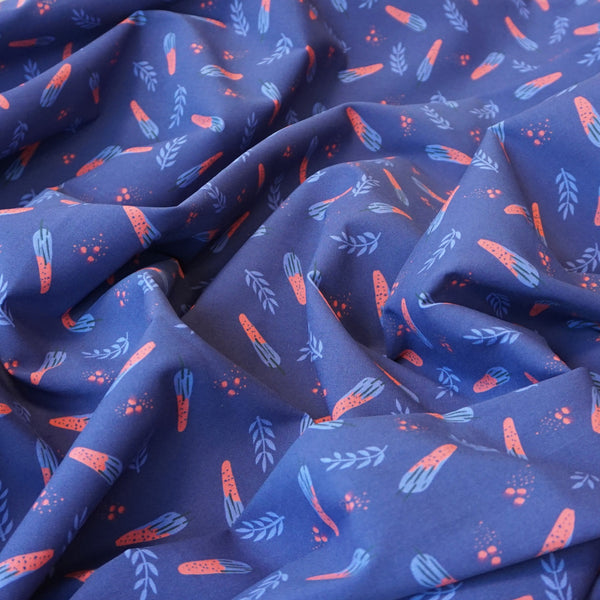 Viscose fabric "Hera" blue - Coupon of 2,30 meters