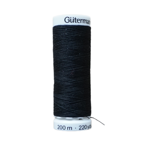 Gütermann Sewing Thread Black - 200 m - N°000
