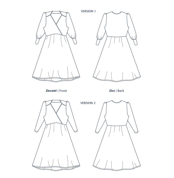Petra dress pattern (34-56)