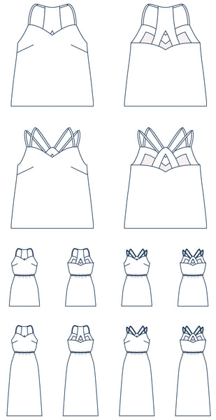 Pavonia top / dress pattern (34-56)
