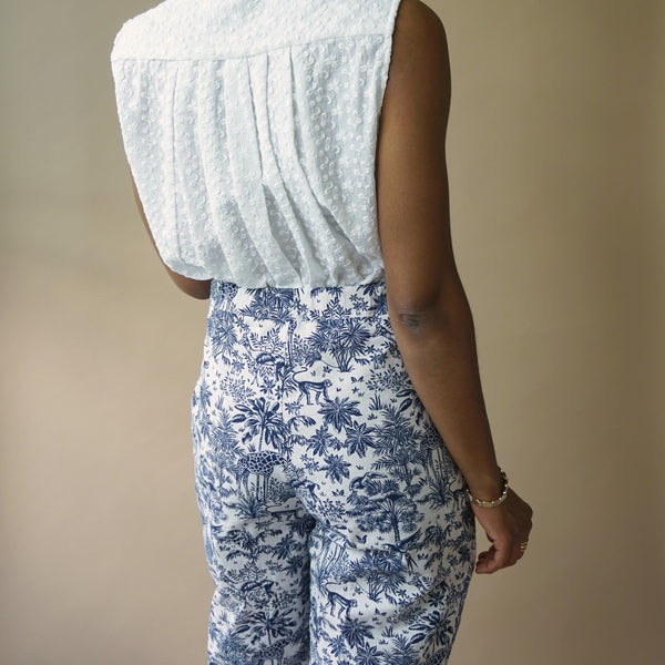 Meryl jumpsuit / blouse/ trousers pattern (34-52)