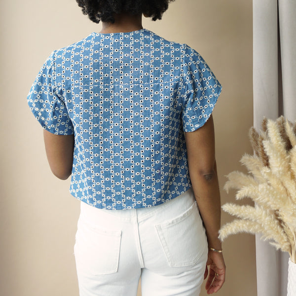 Meryl jumpsuit / blouse/ trousers pattern (34-52)