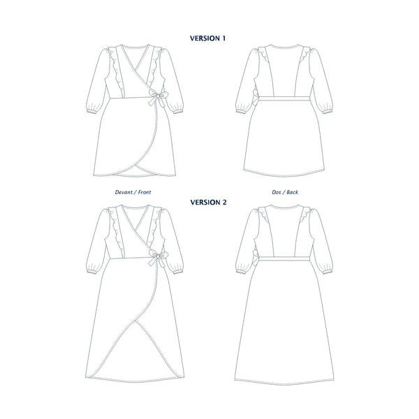 Fleurette (pattern extension) - Long sleeves - PDF