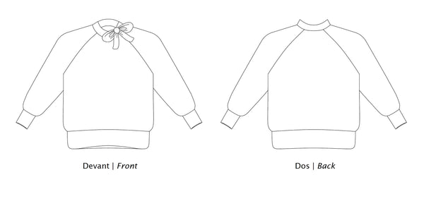 Gaby sweatshirt pattern (34-56)