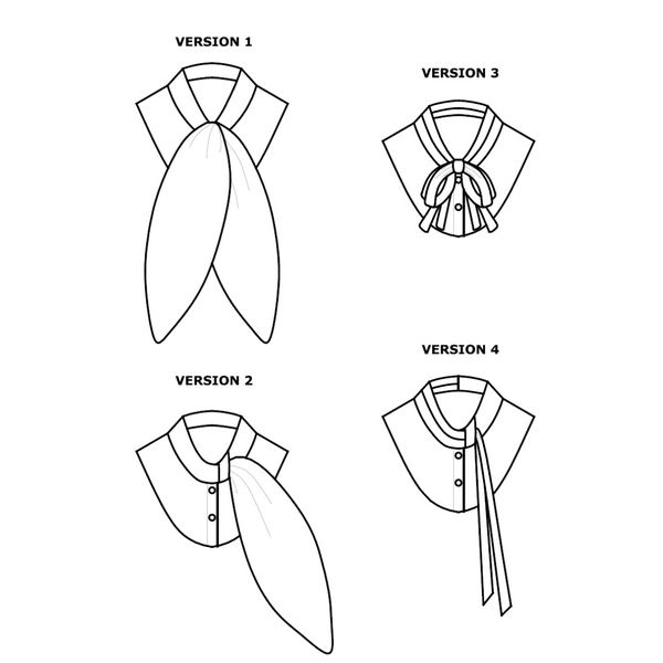 Les Lavallières - 4 removable collar patterns (34-56)