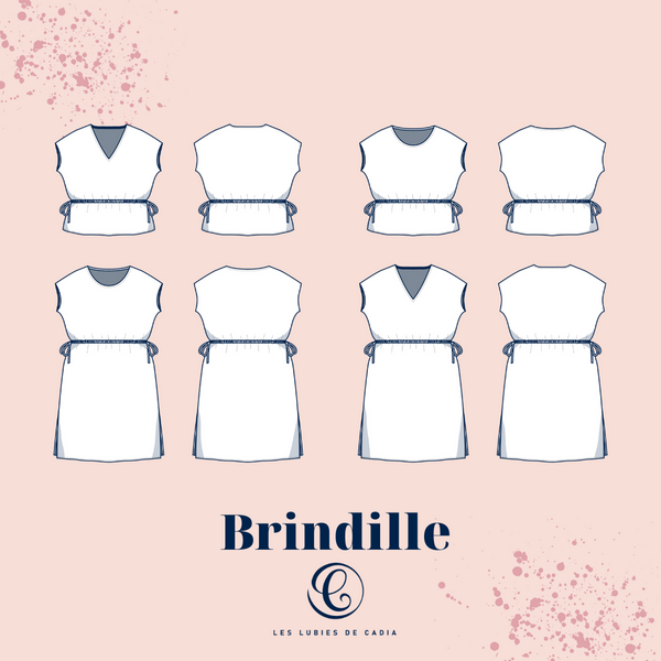 Le patron de la blouse/robe Brindille (34-52)