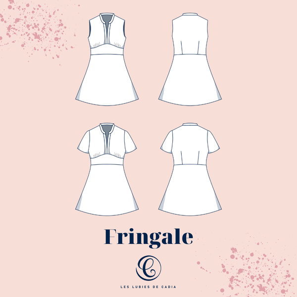 The Fringale Dress pattern (34–52)
