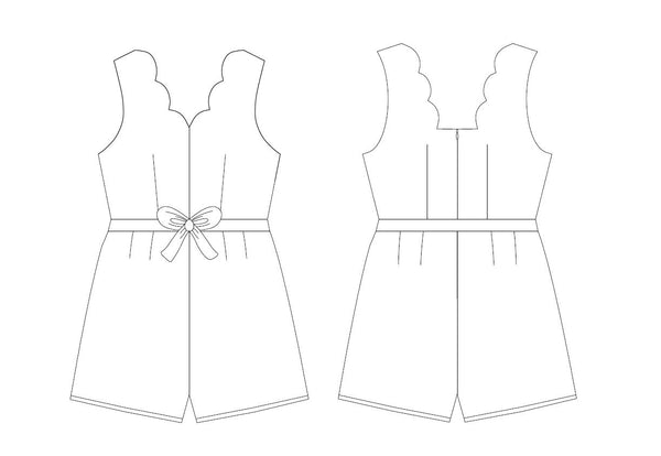 Pattern of a festoon suit